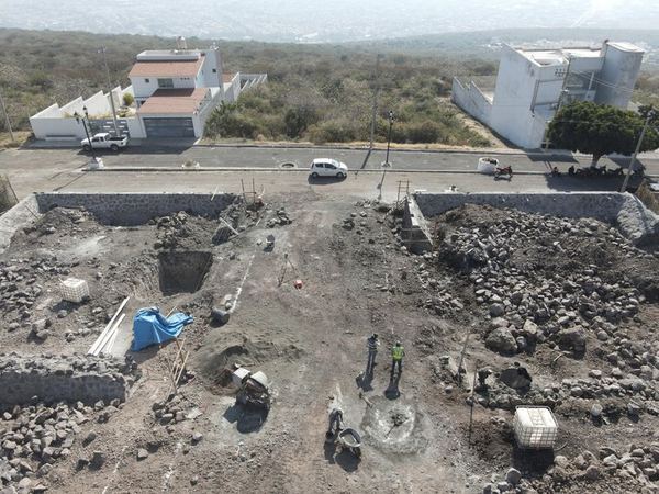 Vista aérea de obra en proceso